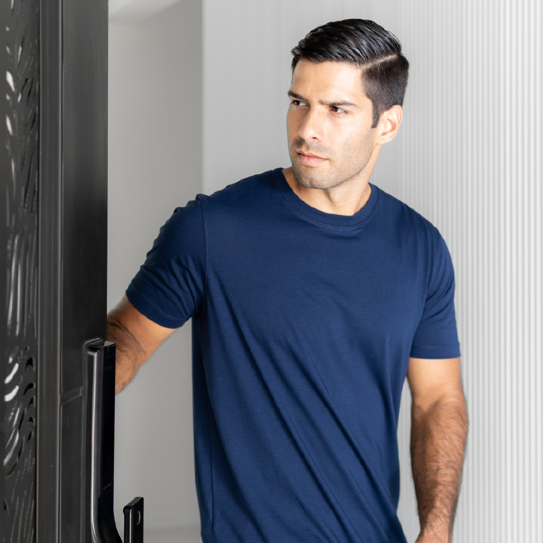 Básica Regular Fit Azul Oscuro
