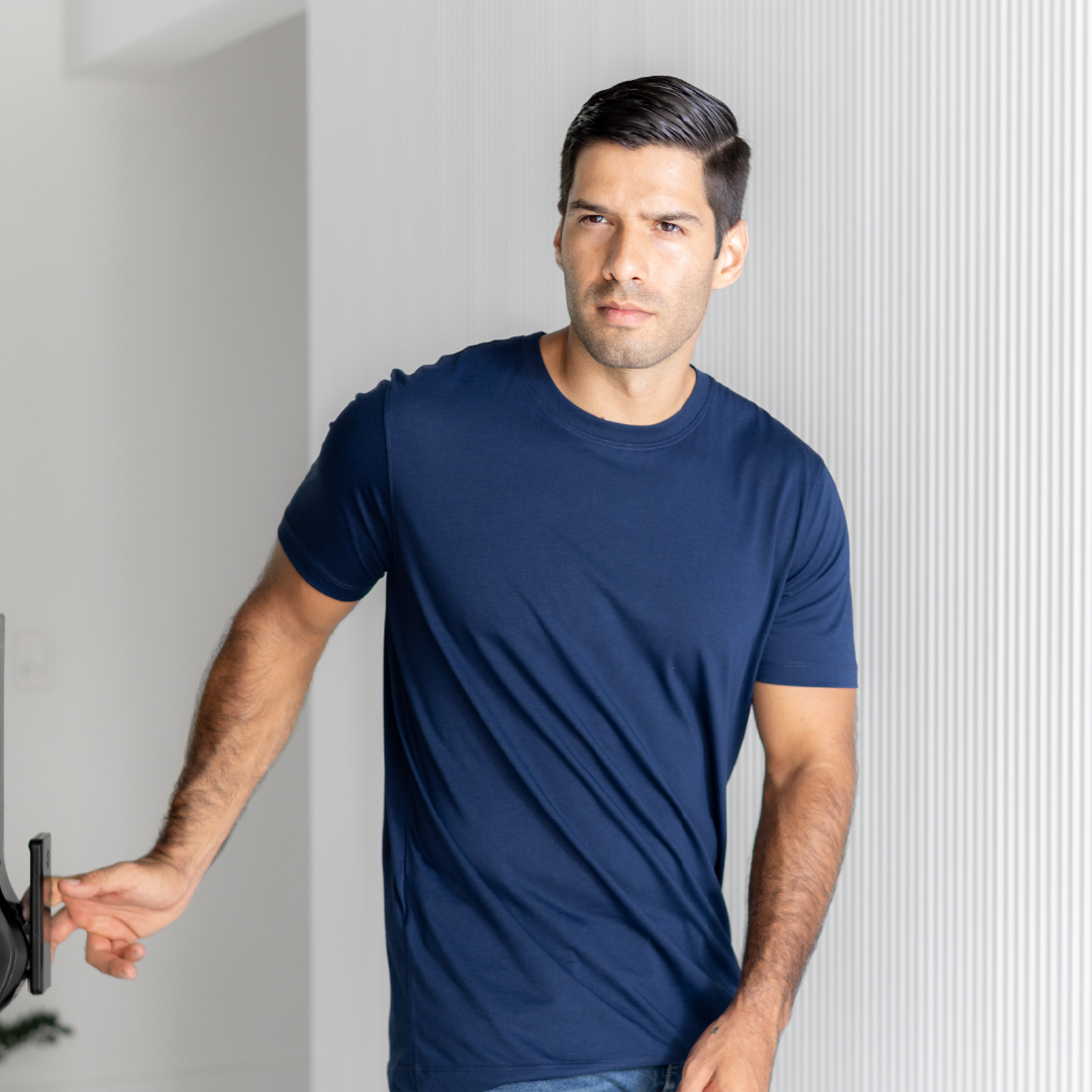 Básica Regular Fit Azul Oscuro